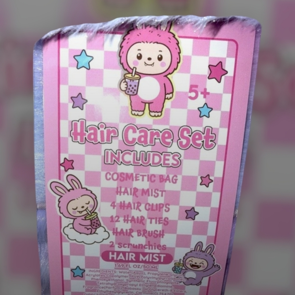 NWT DANBAR Kids 21pc Bunny Hair Accessory Set Easter Gift Basket - Picture 4 of 9